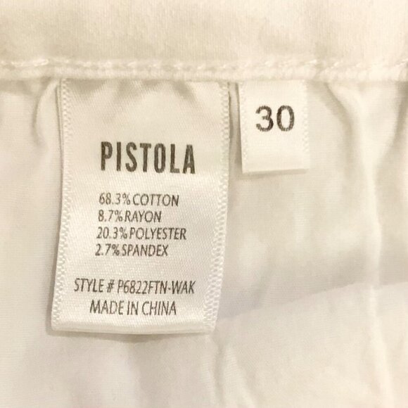 Pistola 30 Jennifer Skinny Distressed Women’s Jeans White P6822FTN-WAK Tiny Spot - Picture 9 of 10